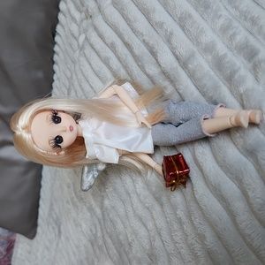 Sweet handmade bjd doll dressed as Angel doll